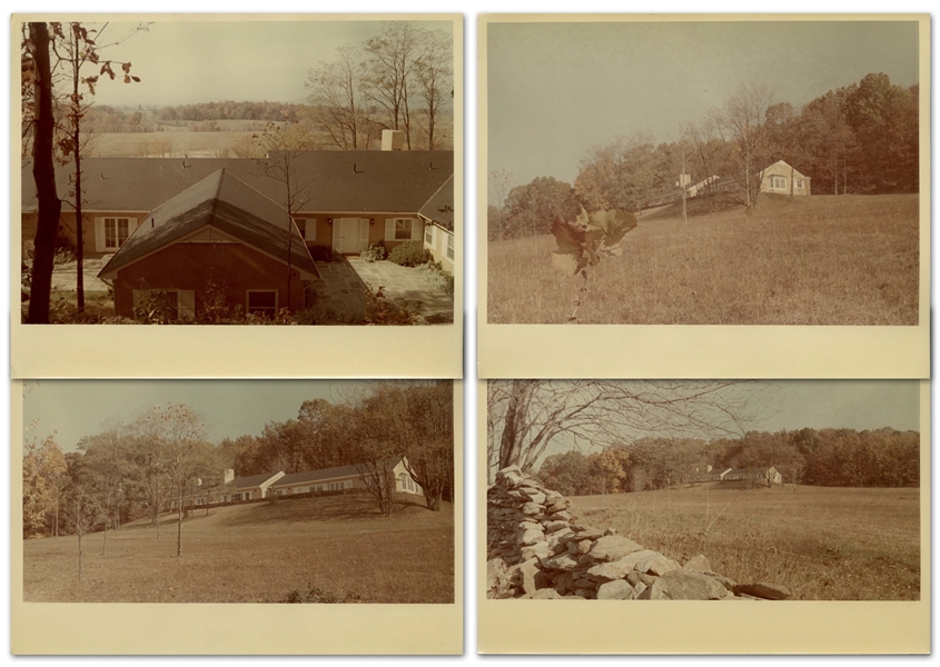 Photo Album of the Kennedy Family, With 16 Photos of Their Last Trip to Atoka, Virginia in November 1963 -- Housed in White House Photographer Cecil Stoughton's Personal Red Leather Binder